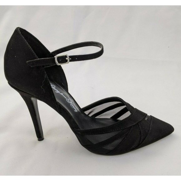 Penny Loves Kenny Women's Heels Shoes Size 7 Pumps Point-Toe T-Strap Black - Picture 3 of 11